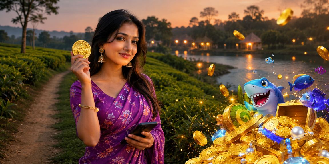 রংপুরে জনপ্রিয় মাছ ধরার গেমের দৃশ্য